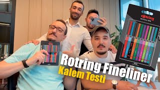 Rotring Fineliner Kalem Testi [upl. by Aennaej]