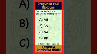 Pregunta Real de Biología Examen UNAM examenunam unam2024 [upl. by Oliric727]