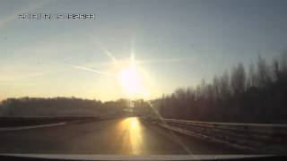 Russian meteor 2013 incredible footage HD [upl. by Laemaj519]