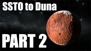 Kerbal Space Program  SSTO to Duna  the Return  Part22  STOCK [upl. by Eamaj]