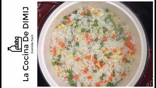 Como hacer Arroz Blanco con Vegetales Receta de Arroz Blanco [upl. by Irehs]