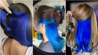 quotBlue Beneath Unveiling the Secrets of Underneath Hair Colorquot  Color azul debajo del cabello [upl. by Cibis]