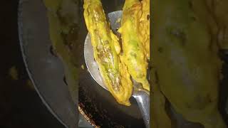 Mirchi Bhajiya Recipe  Mirchi Bhajiya Recipe In Hindi  Bajji recipe  Morning breakfast🍳☕🍞 [upl. by Elke]