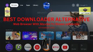 how to install downloader alternative web browser with movies and tv shows and install app store [upl. by Reinal]