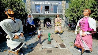 Gigantes de la Txantrea ko erraldoiak Baile con txistu y aurresku Pamplona Iruñea [upl. by Ibrad]