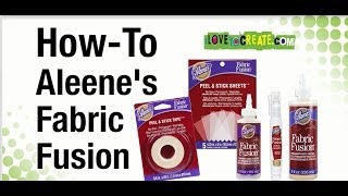 HowTo Aleenes Fabric Fusion Permanent Fabric Adhesive [upl. by Dorweiler547]