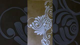 door alpona ❤️🌼 shotrs art alpona rangoli design ytshorts [upl. by Charteris]