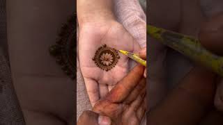 Stylish circle Mehandi Design shorts youtube ytshorts viralshort viral mehndi henna ￼ [upl. by Arick]