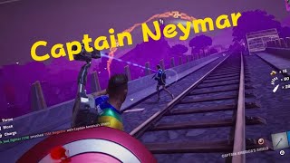 Neymar vs Captain America The Ultimate Fortnite Showdown [upl. by Ttehr]