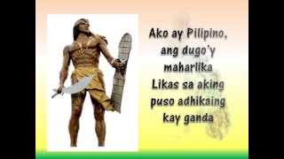 Ako Ay Pilipino lyrics with Kuh Ledesma [upl. by Ranna]