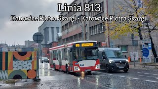 Jelcz M121M4 098  PKM Sosnowiec Linia 813 🎶 ZF Ecomat 🎶 [upl. by Niessuh]