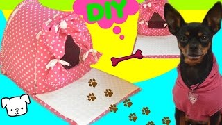 CAMA PARA PERRO SIN COSTURASCAMA PARA PERROS CASERACURIOSIDADES DE GINA [upl. by Nnhoj]