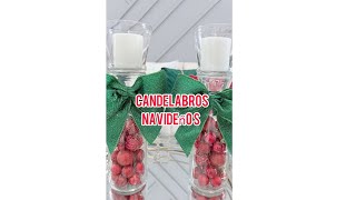 Candelabros Navideños shorts decoraciones navidad2022 [upl. by Annohs]