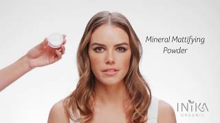 How To Mineral Mattifying Powder  INIKA Organic [upl. by Noirda238]