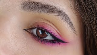 Draw colored eyeliner in one minute [upl. by Ainorev596]