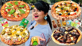 Living on PIZZA for 24 Hours Challenge  Delhi Food Challenge [upl. by Nomor]