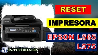 COMO RESETEAR IMPRESORA EPSON L575  L565 [upl. by Znerol402]