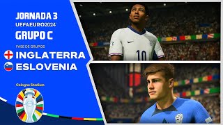 UEFA EURO 2024 ⚪ INGLATERRA vs ESLOVENIA 🔵 JORNADA 3  EA Sports FC 24 [upl. by Krys812]