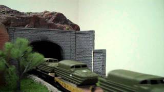 World War II Army Train • HO Scale [upl. by Elimay]