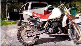 Yamaha YZ490 top speed test [upl. by Maxie]