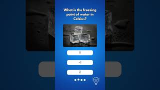 What is the freezing point of water in Celsius 🧊 shorts quiz challenge question trivia [upl. by Nimajneb563]