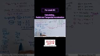 Radial and Tangential Acceleration mechanical theoryofmachines shorts [upl. by Eanehs122]