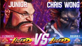 JUNIOR Zangief vs CHRIS WONG Akuma They show a great fight Street Fighter 6 [upl. by Htide]