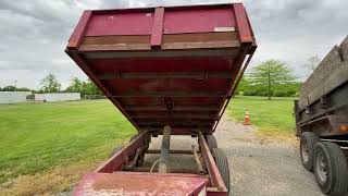 BRIMAR 10 X 6 TANDEM AXLE HYDRAULIC DUMP TRAILER LOT 2055 MAY 2024 AUCTION [upl. by Aerb95]