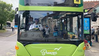 Southern Vectis 2008 Scania N230UD OMNICity HF58 KCJ on the 40 to Swanage [upl. by Morgenthaler806]