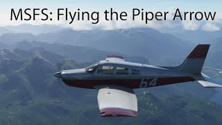 MSFS Flying the Carenado Piper Arrow [upl. by Josee]