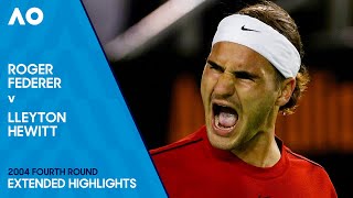 Roger Federer v Lleyton Hewitt Extended Highlights  Australian Open 2004 Fourth Round [upl. by Lawrenson547]