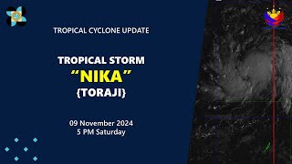 Press Conference Tropical Storm NikaPH Toraji at 5 PM  November 09 2024  Saturday [upl. by Oibaf]