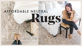 AFFORDABLE NEUTRAL RUGS that look expensive  Rug Tips amp Current Trends [upl. by Buck15]