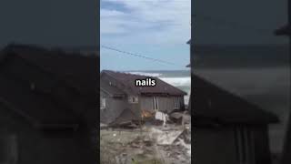 Beach Houses Collapse Into the Sea in Rodanthe North Carolina Amid Severe Erosion [upl. by Neelia]