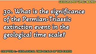 330 PermianTriassic Extinction Event  Its Significance in Geological History [upl. by Yerffoeg]