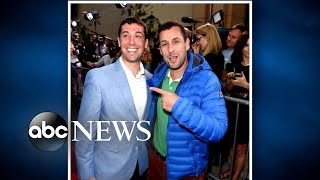 Adam Sandler Meets Doppelganger at The DoOver Red Carpet [upl. by Ardnu]