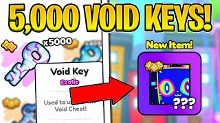 OPENING 5000 VOID KEYS IN PET SIMULATOR 99 [upl. by Yelahs]