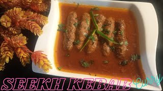 Seekh Kebab Curry Recipe [upl. by Arramahs]