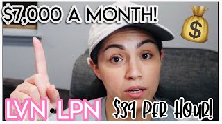 LVN  LPN PAY IN 2021  How Much Money Do LVN  LPNs make Licensed Vocational Nurse Pay Rate In CA [upl. by Asilaj934]