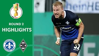 Sensation in Darmstadt  SV Darmstadt vs Borussia Mgladbach 21  Highlights  DFBPokal Round 2 [upl. by Larner779]