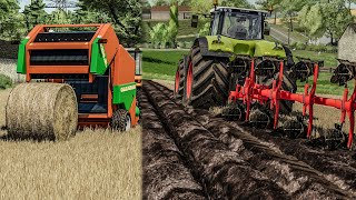 NEW TEXTURE PACK Straw Bales Plow Manure  Farming Simulator 22 [upl. by Bihas]