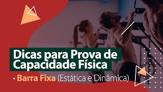 Dicas para o Teste de Aptidão Física  Barra Fixa Estática e Dinâmica [upl. by Sheng112]