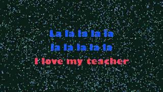 I LOVE MY TEACHER LYRIC VIDEO by Musical Playground [upl. by Aisayt]