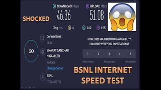 BSNL Bharat Fiber Internet Speed Test  Plan 499  Speed 40Mbps [upl. by Eelyma218]