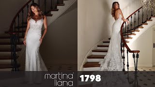 Vintage Sweetheart Neckline Wedding Dress  Martina Liana 1798 [upl. by Adiv]