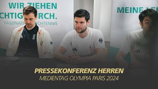 Pressekonferenz Herren I Medientag Olympia Paris 2024 [upl. by Nnaer920]