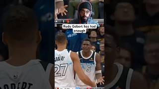 Rudy Gobert gets a turnover on purpose Anthony Edwards gets mad nba [upl. by Akerley]