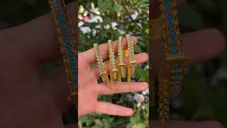 Silver gold bracelet design jummamubarak youtubeshorts [upl. by Kcirednek496]