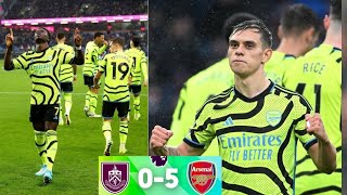 Burnley vs Arsenal 05 EPL highlights 2024  Saka goal  Odegaard goal  Trossard goal [upl. by Emmet]