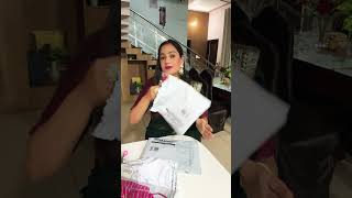 Three parcels arrived from Amazon fashion amazon blouses takitaki shoppingqueen indianshopping [upl. by Rayle]